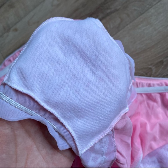 Vintage Stanfields Panties Truro Nova Scotia pink lace trim vintage lingerie - Picture 3 of 4